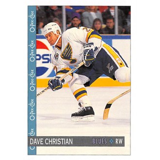 Řadové karty - Christian Dave - 1992-93 O-Pee-Chee No.289