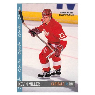 Řadové karty - Miller Kevin - 1992-93 O-Pee-Chee No.291