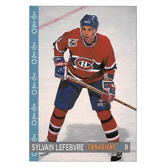 Řadové karty - Lefebvre Sylvain - 1992-93 O-Pee-Chee No.303