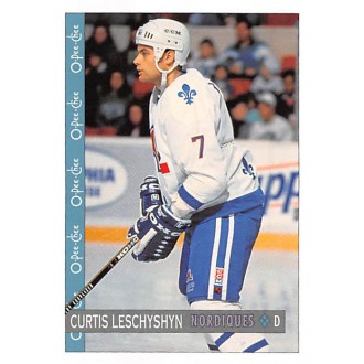 Řadové karty - Leschyshyn Curtis - 1992-93 O-Pee-Chee No.306