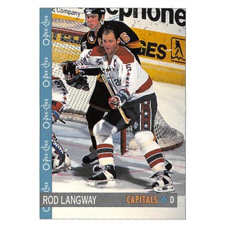 Řadové karty - Langway Rod - 1992-93 O-Pee-Chee No.347