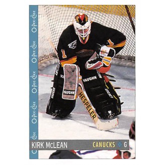 Řadové karty - McLean Kirk - 1992-93 O-Pee-Chee No.349