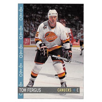 Řadové karty - Fergus Tom - 1992-93 O-Pee-Chee No.356