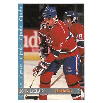 Řadové karty - LeClair John - 1992-93 O-Pee-Chee No.386