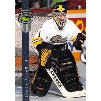 Řadové karty - Allan Sandy - 1992-93 Classic Four Sport No.168