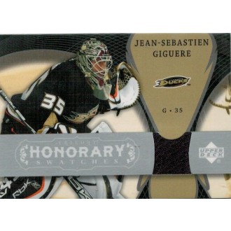 Jersey karty - Giguere Jean-Sebastien - 2007-08 Trilogy Honorary Swatches No.HS-JG