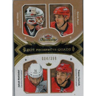 Řadové karty - Nakládal Jakub, Alves Jorge, Ryan Derek, Carrick Trevor - 2016-17 Fleer Showcase No.201
