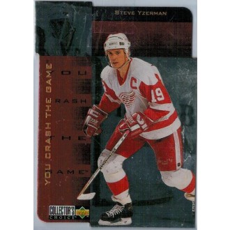 Insertní karty - Yzerman Steve - 1996-97 Collectors Choice You Crash the Game Gold Prize No.CR10