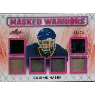 Jersey karty - Hašek Dominik - 2017-18 Leaf Masked Warriors Memorabilia Magenta No.MW-05