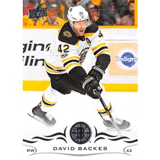 Řadové karty - Backes David - 2018-19 Upper Deck No.14