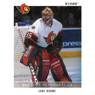 Řadové karty - Hurme Jani - 2002-03 BAP Memorabilia No.52