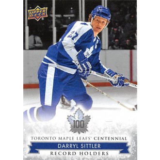 Řadové karty - Sittler Darryl - 2017-18 Toronto Maple Leafs Centennial No.143
