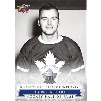 Řadové karty - Drillon Gordie - 2017-18 Toronto Maple Leafs Centennial No.158
