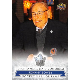 Řadové karty - Bower Johnny - 2017-18 Toronto Maple Leafs Centennial No.159