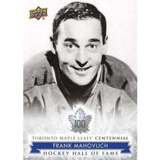 Řadové karty - Mahovlich Frank - 2017-18 Toronto Maple Leafs Centennial No.161