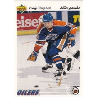 Řadové karty - Simpson Craig - 1991-92 Upper Deck French No.286