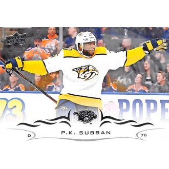 Řadové karty - Subban P.K. - 2018-19 Upper Deck No.355