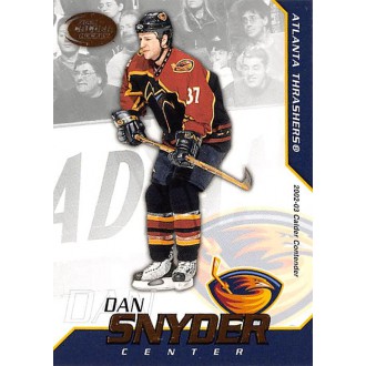 Řadové karty - Snyder Dan - 2002-03 Calder No.53