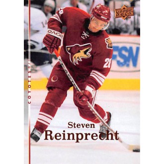 Řadové karty - Reinprecht Steven - 2007-08 Upper Deck No.350