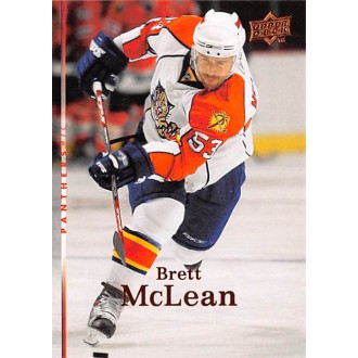 Řadové karty - McLean Brett - 2007-08 Upper Deck No.438