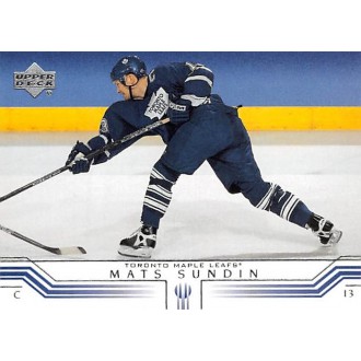 Řadové karty - Sundin Mats - 2001-02 Upper Deck No.164