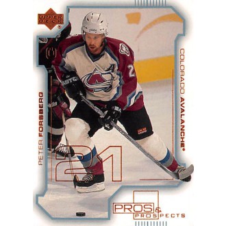 Řadové karty - Forsberg Peter - 2000-01 Pros and Prospects No.24