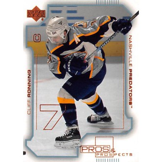 Řadové karty - Ronning Cliff - 2000-01 Pros and Prospects No.49