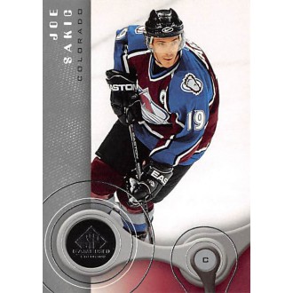 Řadové karty - Sakic Joe - 2005-06 SP Game Used No.23