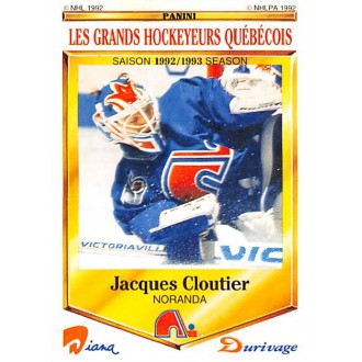 Řadové karty - Cloutier Jacques - 1992-93 Panini Durivage No.46
