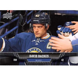 Řadové karty - Backes David - 2013-14 Upper Deck No.126