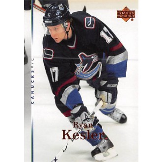 Řadové karty - Kesler Ryan - 2007-08 Upper Deck No.34