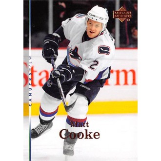Řadové karty - Cooke Matt - 2007-08 Upper Deck No.35