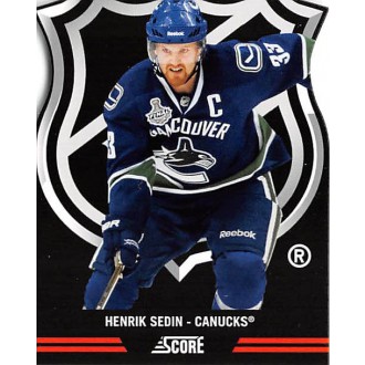 Insertní karty - Sedin Henrik - 2011-12 Score NHL Shield Die Cuts No.8