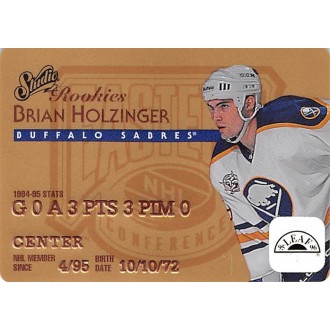 Insertní karty - Holzinger Brian - 1995-96 Leaf Studio Rookies No.14