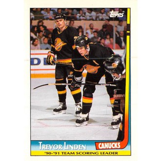 Insertní karty - Linden Trevor - 1991-92 Topps Team Scoring Leaders No.17