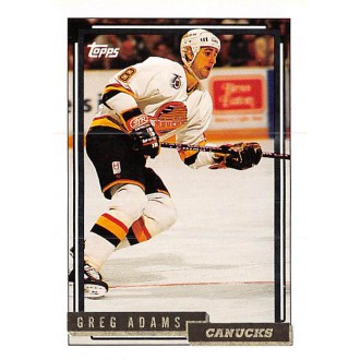 Paralelní karty - Adams Greg - 1992-93 Topps Gold No.507