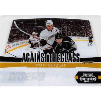 Insertní karty - Getzlaf Ryan - 2010-11 Playoff Contenders Against The Glass No.7