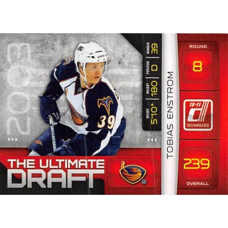 Insertní karty - Enstrom Tobias - 2010-11 Donruss The Ultimate Draft No.26