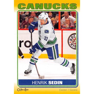 Insertní karty - Sedin Henrik - 2012-13 O-Pee-Chee Stickers No.S91