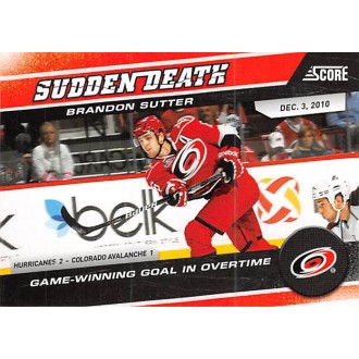 Insertní karty - Sutter Brandon - 2011-12 Score Sudden Death No.14