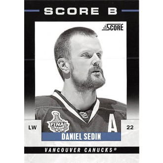 Insertní karty - Sedin Daniel - 2011-12 Score B No.6