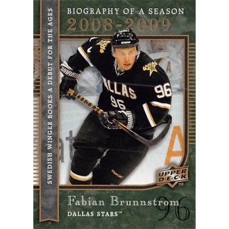 Insertní karty - Brunnstrom Fabian - 2008-09 Upper Deck Biography of a Season No.BS5