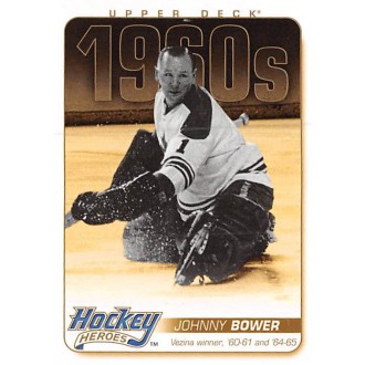 Insertní karty - Bower Johnny - 2011-12 Upper Deck Hockey Heroes No.HH22