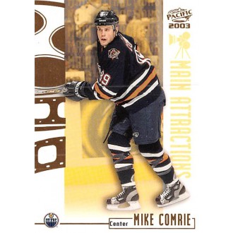 Insertní karty - Comrie Mike - 2002-03 Pacific Main Attractions No.8