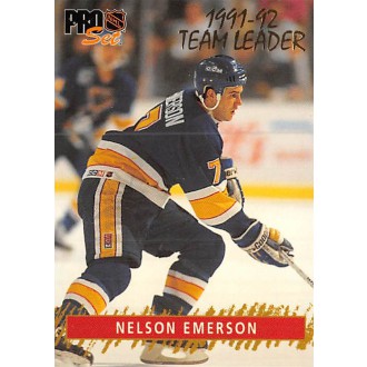Insertní karty - Emerson Nelson - 1992-93 Pro Set Team Leaders No.9