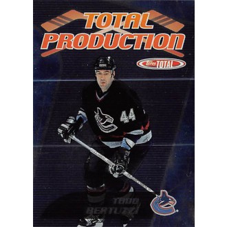 Insertní karty - Bertuzzi Todd - 2002-03 Topps Total Total Production No.TP14