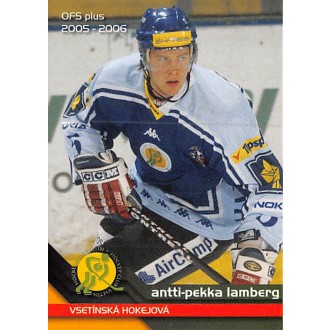 Extraliga OFS - Lamberg Antti-Pekka - 2005-06 OFS No.219