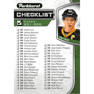 Řadové karty - Crosby Sidney - 2016-17 Parkhurst No.399