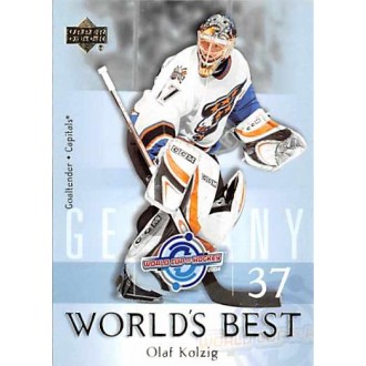 Insertní karty - Kolzig Olaf - 2004-05 Upper Deck World’s Best No.WB15