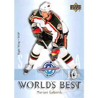 Insertní karty - Gáborík Marián - 2004-05 Upper Deck World’s Best No.WB23